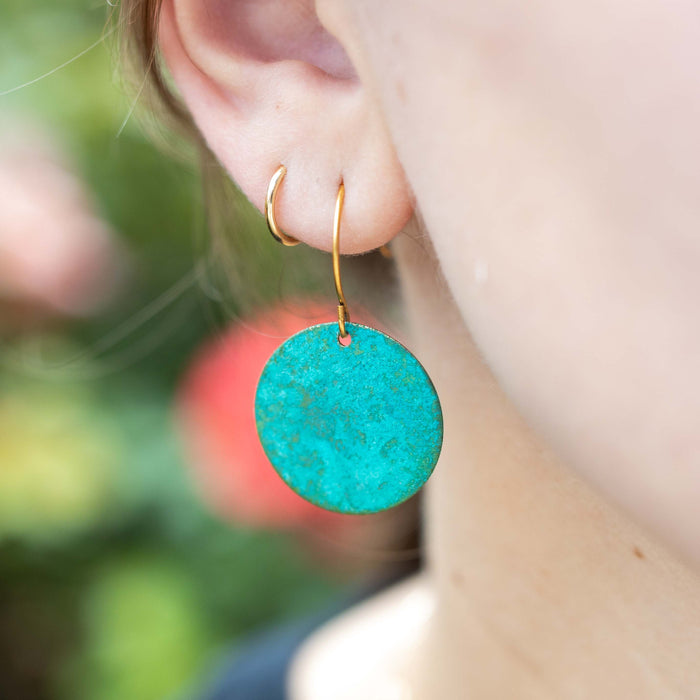Brass Patina Earrings