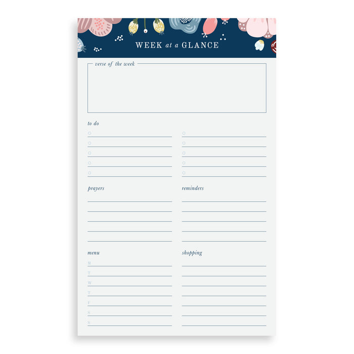 Week at a Glance Notepad