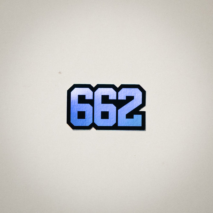 Area Code Holographic Sticker