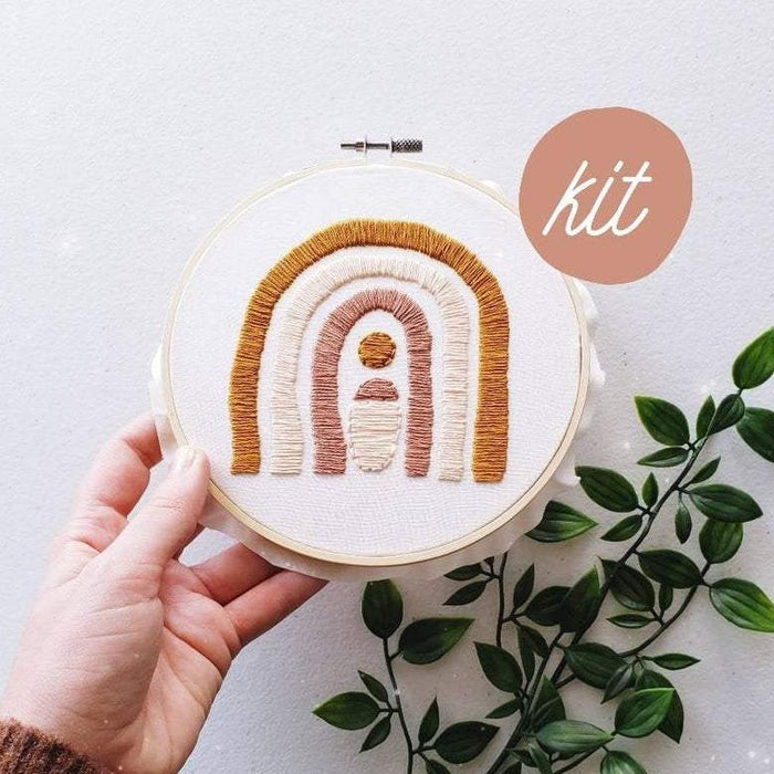 Organic Rainbow Embroidery Kit