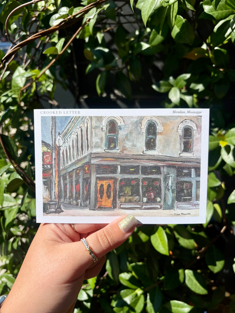 Crooked Letter Postcard