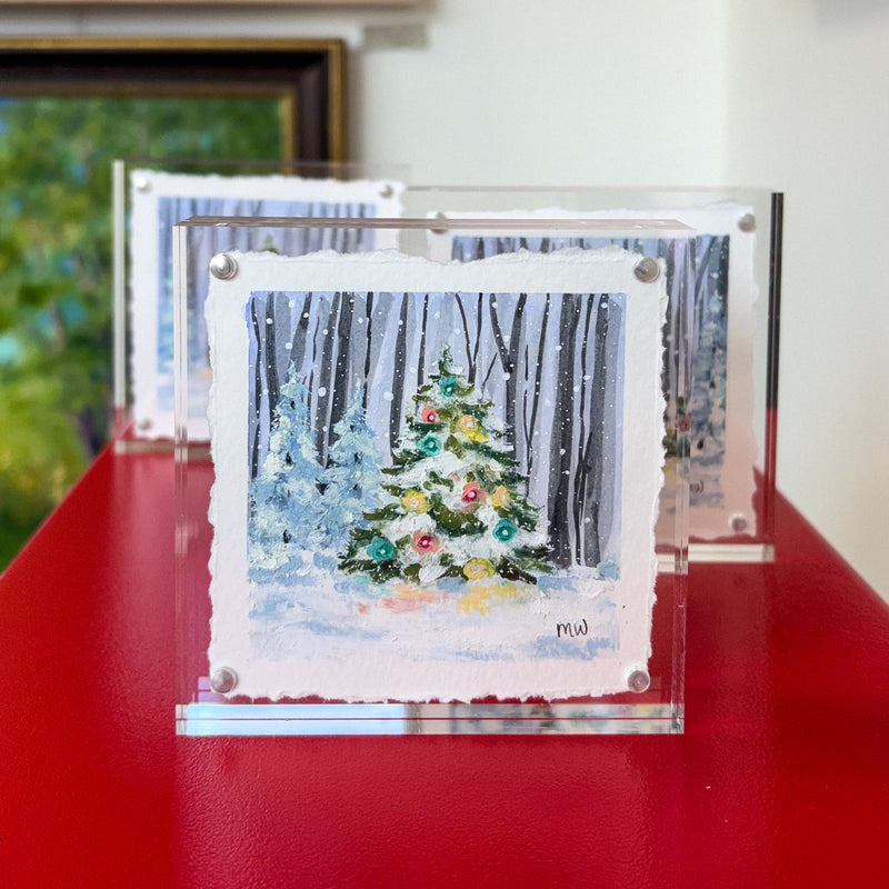 Christmas Tree Oil Pastel