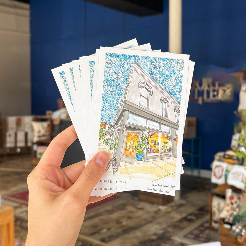 Crooked Letter Postcard