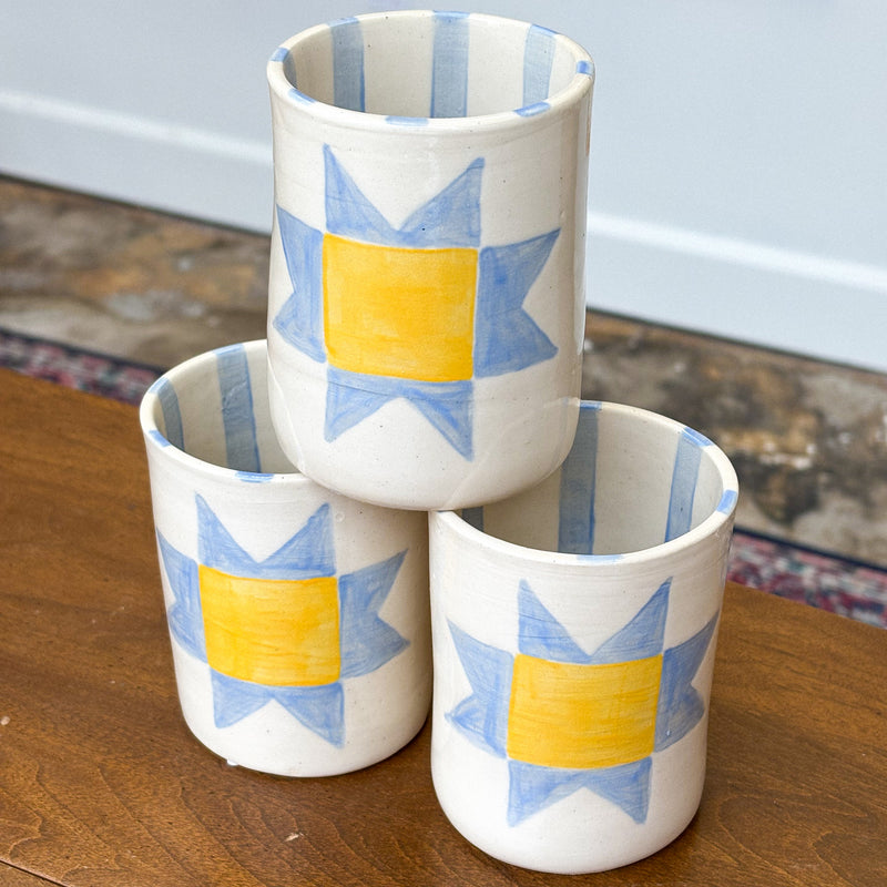 Quilt Pattern Ceramic Mug