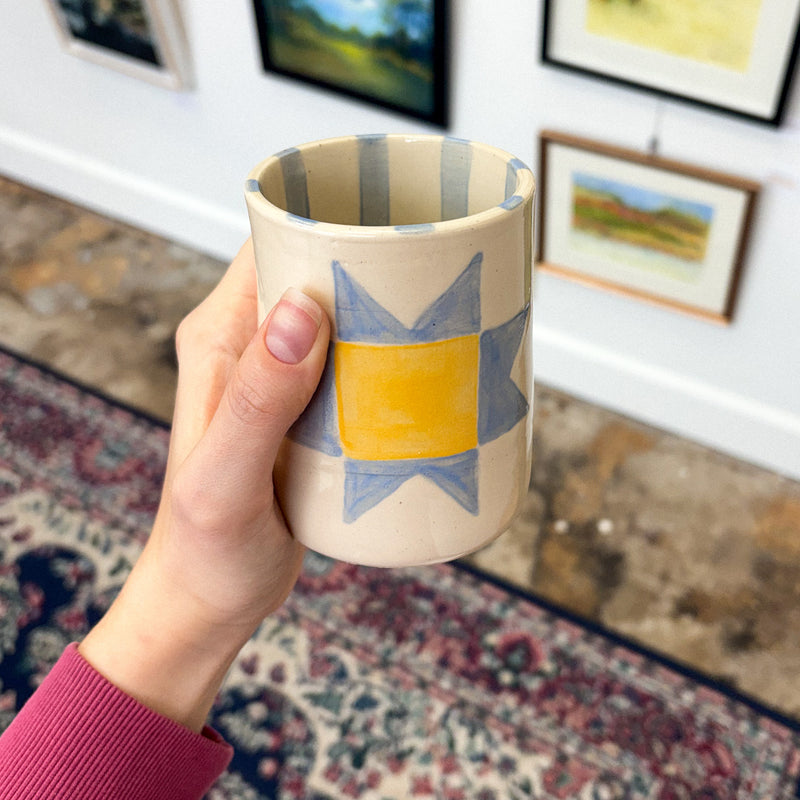 Quilt Pattern Ceramic Mug