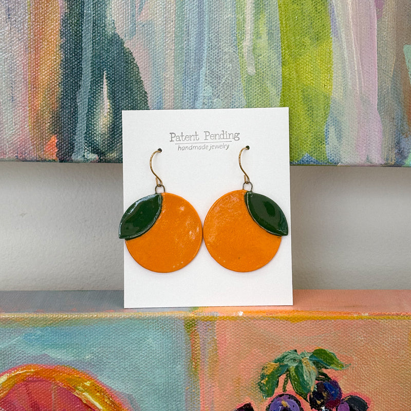 Orange Earrings