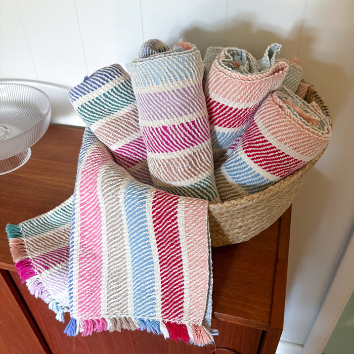 Multi-Stripe Woven Towel