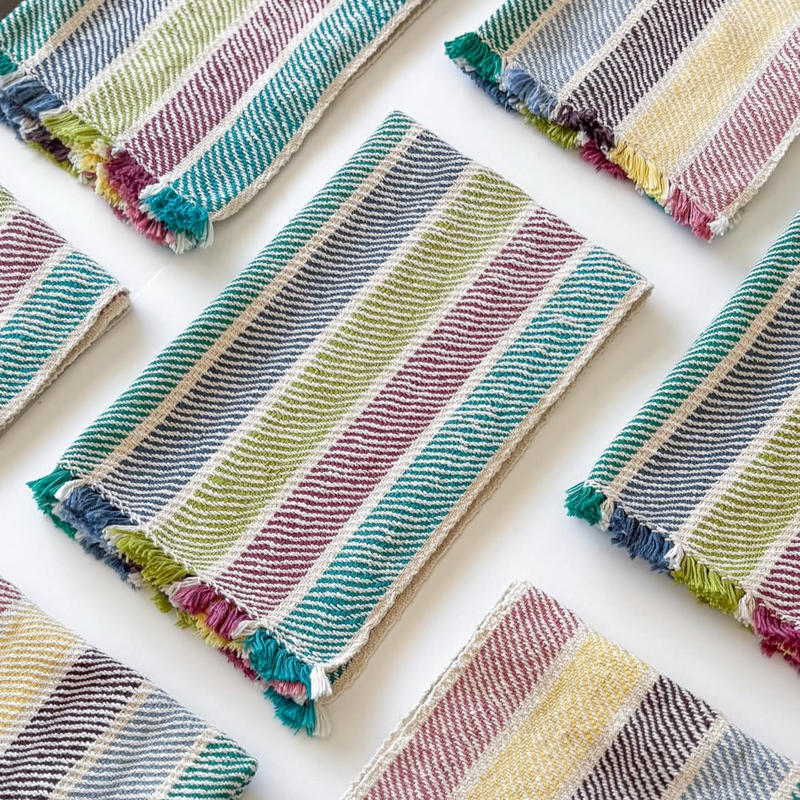 Multi-Stripe Woven Towel