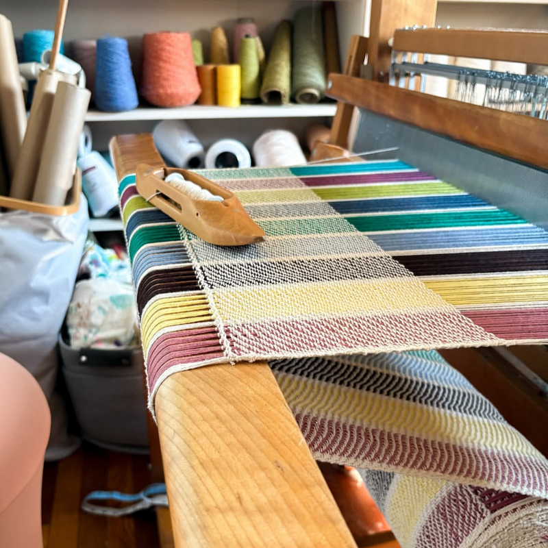 Multi-Stripe Woven Towel