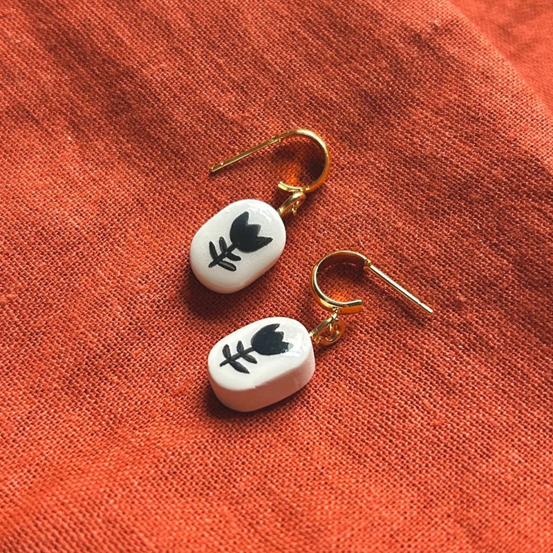 Hand-Painted Tulip Huggies