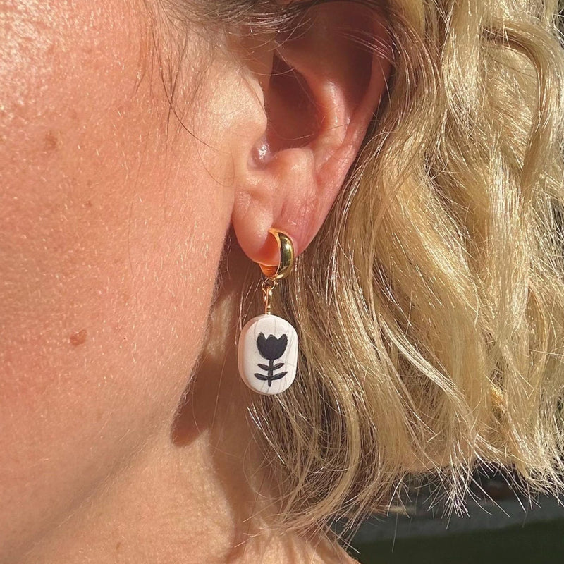 Hand-Painted Tulip Huggies