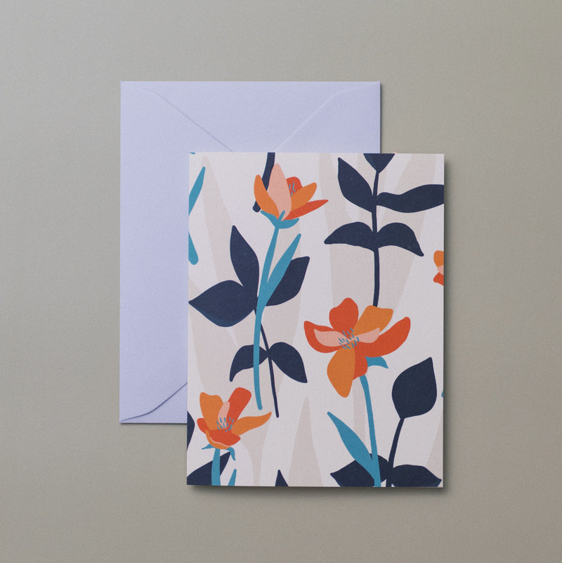 Wildflower Single Greeting Card
