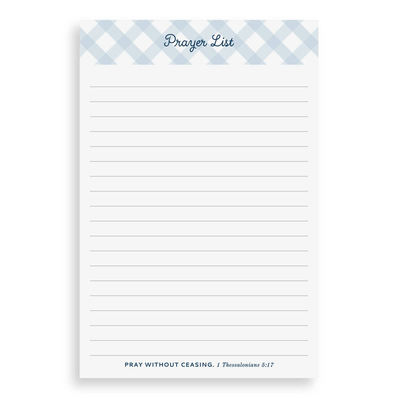Prayer List Notepad