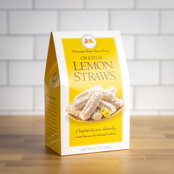 Lemon Shortbread Straws