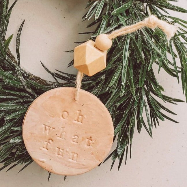 Stamped Clay Ornaments