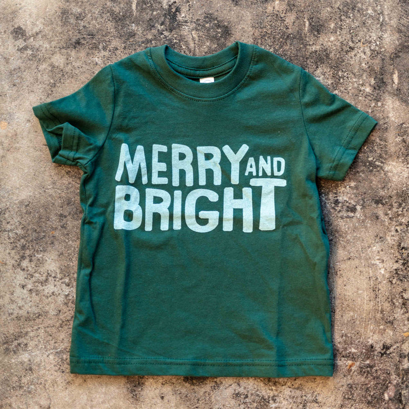 Merry and Bright Kids Tee