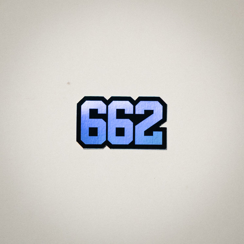 Area Code Holographic Sticker