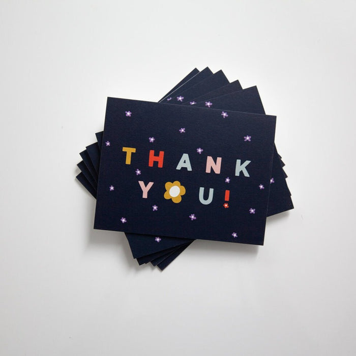A stack of Floral Thank You Cards