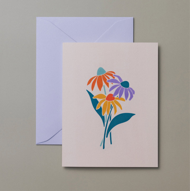 Coneflower Single Greeting Card